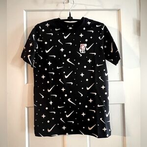 Nike Boys Black and White Swish T-shirt, Size M, NWT